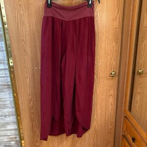 FP Movement by Free People High Low in wine red (Genie pants)